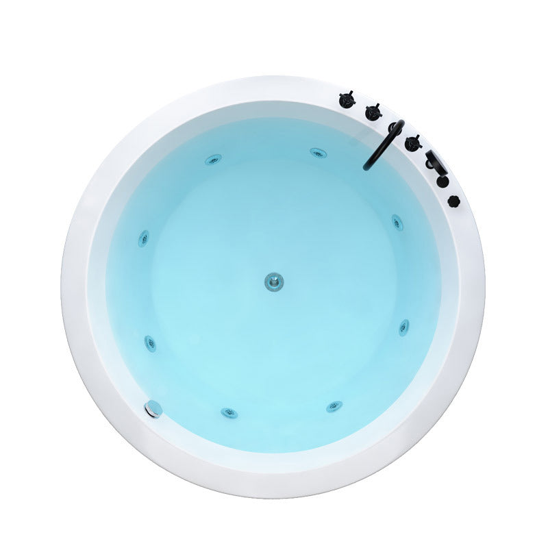 Modern Drop-in Bath Tub Round Acrylic Bathtub for Home and Hotel