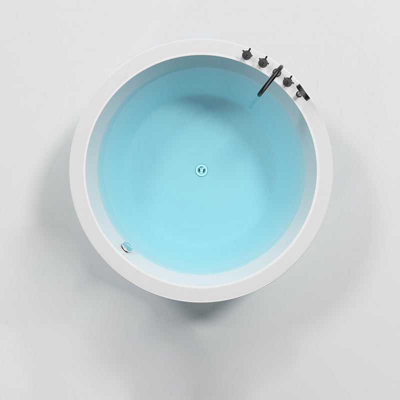 Modern Drop-in Bath Tub Round Acrylic Bathtub for Home and Hotel