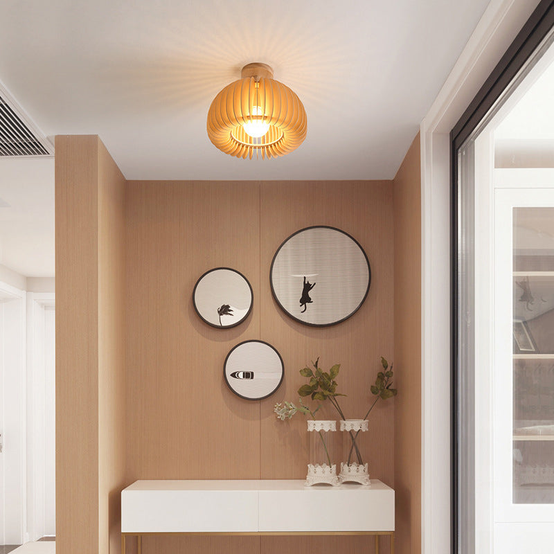 Modern Style Flush Mount Wood Flush Mount Lighting for Dining Room