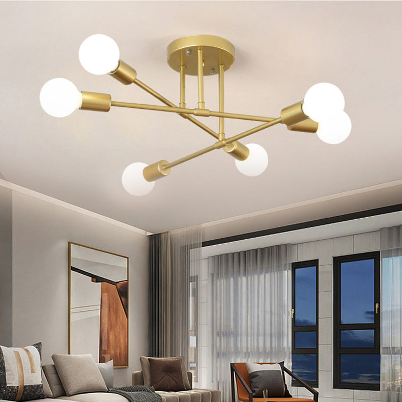 Metal Flush Mount Modern Style Flush Mount Lighting for Dining Room