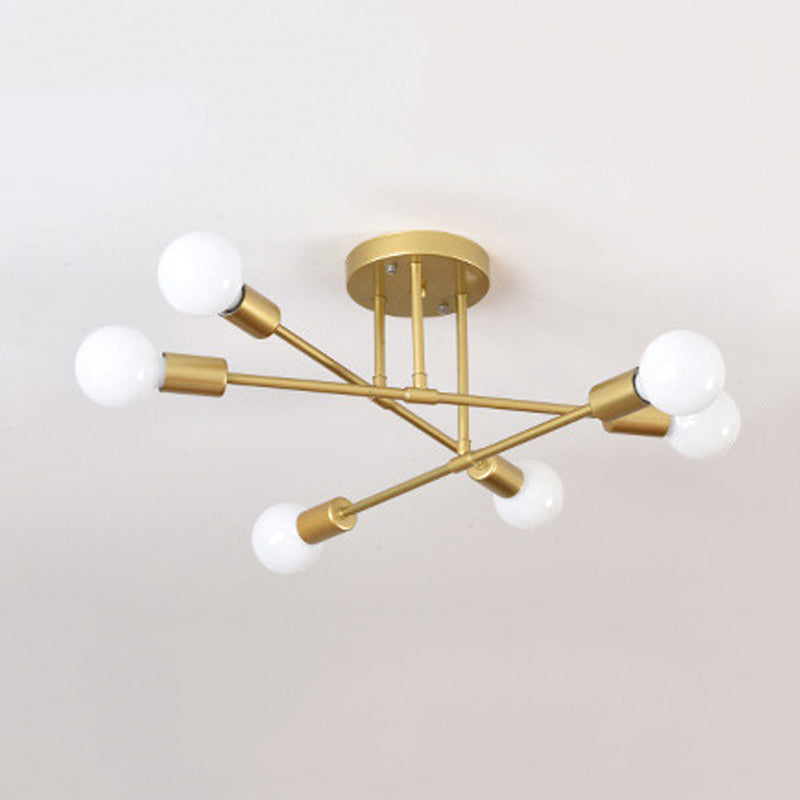 Metal Flush Mount Modern Style Flush Mount Lighting for Dining Room