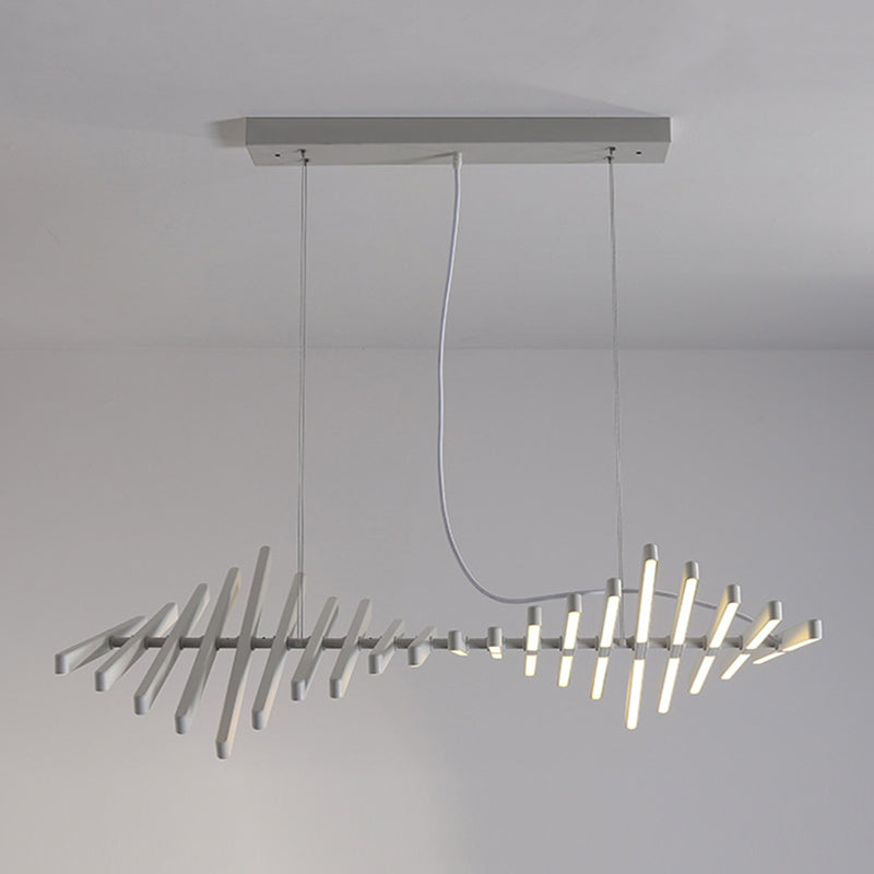 Modern LED Island Light Multi Lights Island Hanging Light with Acrylic Shade