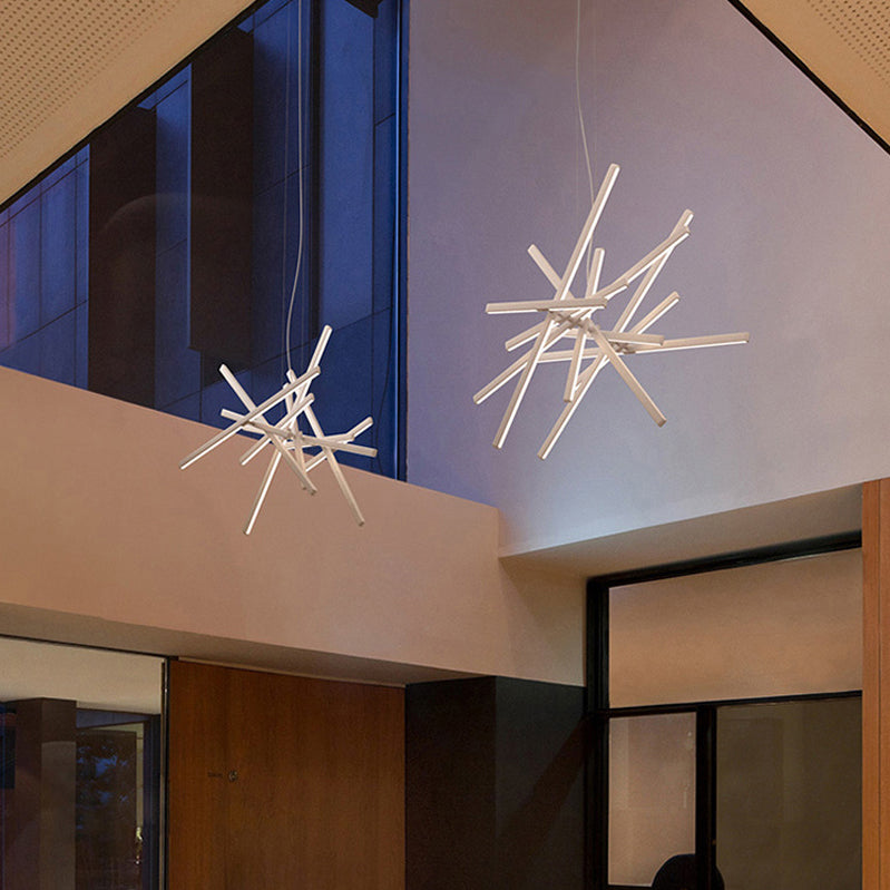 Modern LED Island Light Multi Lights Island Hanging Light with Acrylic Shade