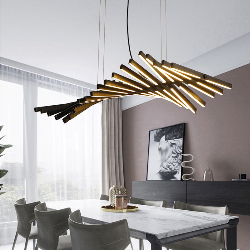 Modern LED Island Light Multi Lights Island Hanging Light with Acrylic Shade