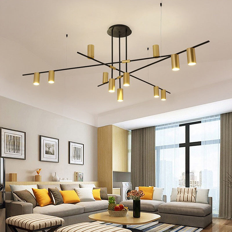 Modern Geometric Island Pendant Lights Metal Multiple-Light Island Pendant Lights