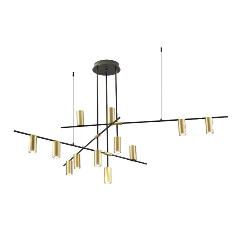 Modern Geometric Island Pendant Lights Metal Multiple-Light Island Pendant Lights