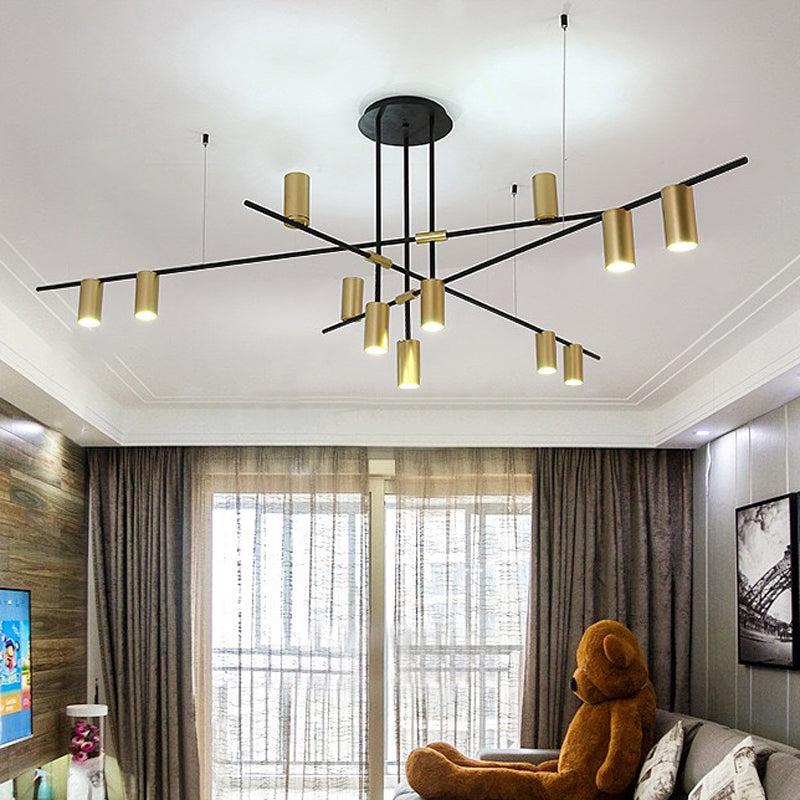 Modern Geometric Island Pendant Lights Metal Multiple-Light Island Pendant Lights
