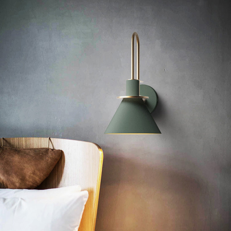 Cone Shape Metal Sconce Light Modern Style Wall Sconce Light for Dining Room