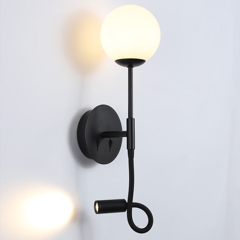 Sphere Shape Glass Sconce Light Modern Style Wall Sconce Light for Living Room