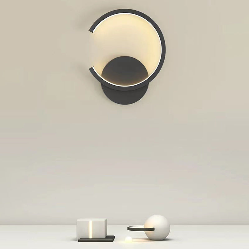 Modern LED Wall Lamp 1-Light Simple Wall Mount Lamp with Acrylic Shade for Bedroom