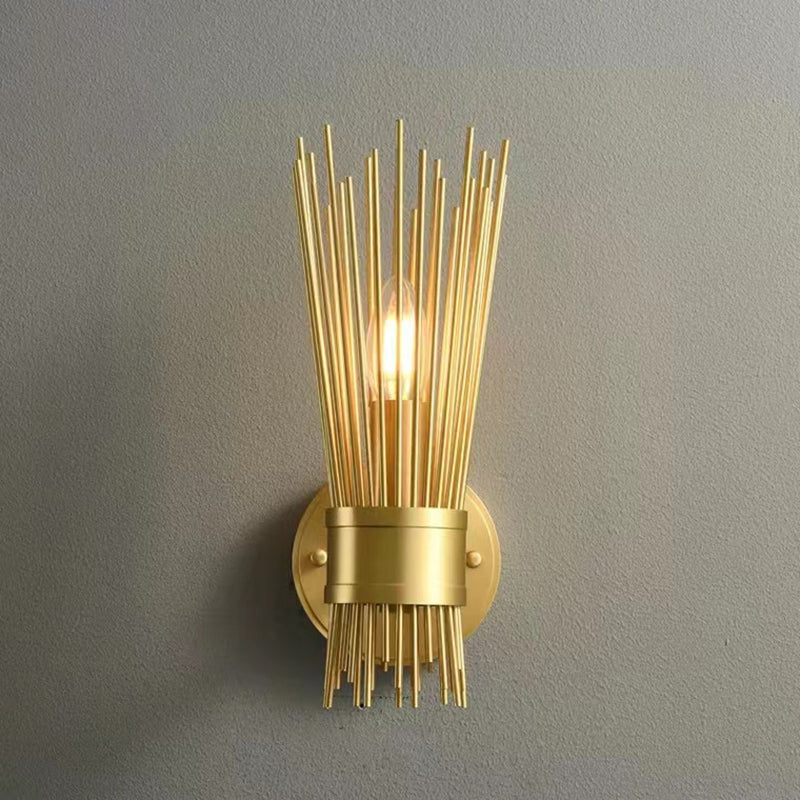 Modern Wall Sconce Linear Shape Wall Light with Metal Shade for Bedroom