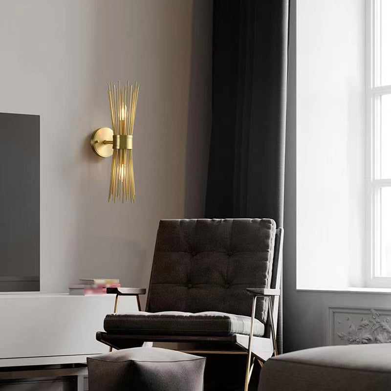 Modern Wall Sconce Linear Shape Wall Light with Metal Shade for Bedroom