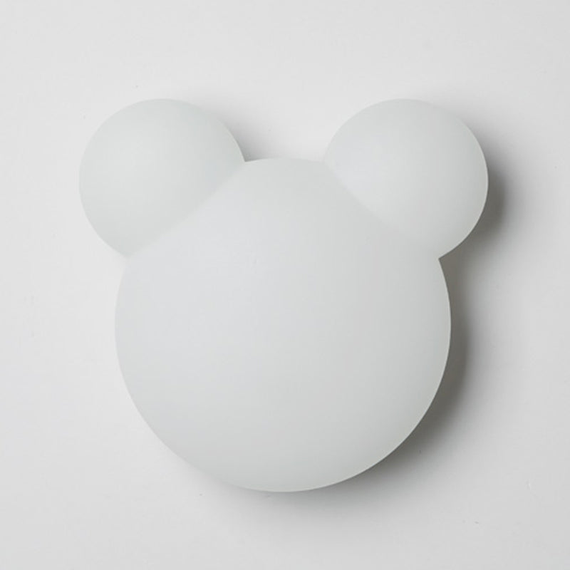 Children Style Wall Lamp 1-Light LED Wall Mount Lamp with Plastic Shade for Kid's Room