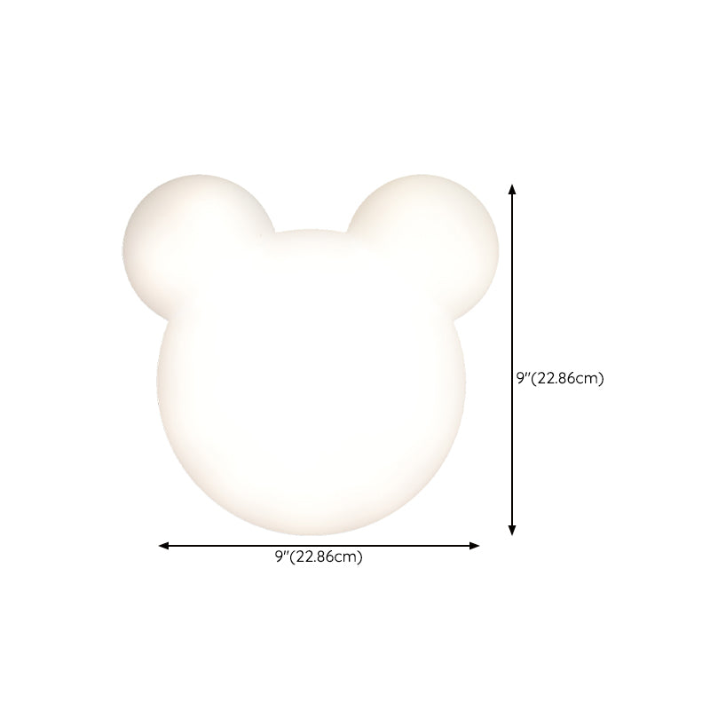 Children Style Wall Lamp 1-Light LED Wall Mount Lamp with Plastic Shade for Kid's Room