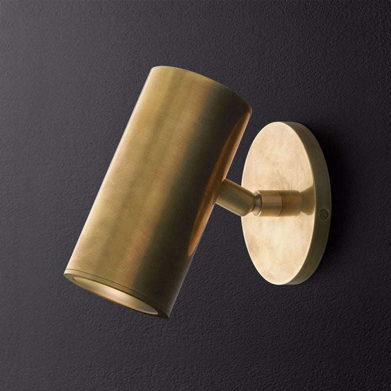Modern Wall Sconce Cylinder Shape Wall Light with Metal Shade for Bedroom