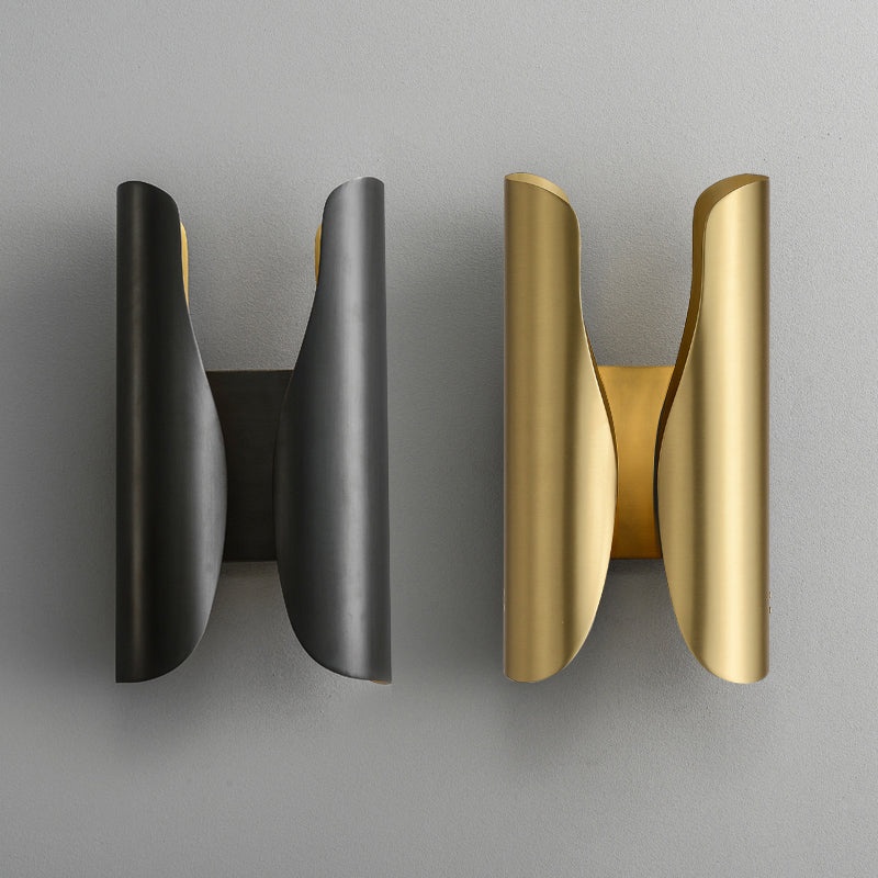 Modern Wall Sconce Geometric Shape Wall Light with Metal Shade for Study