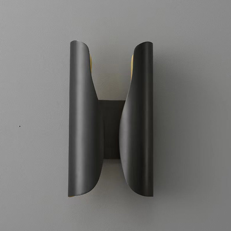 Modern Wall Sconce Geometric Shape Wall Light with Metal Shade for Study