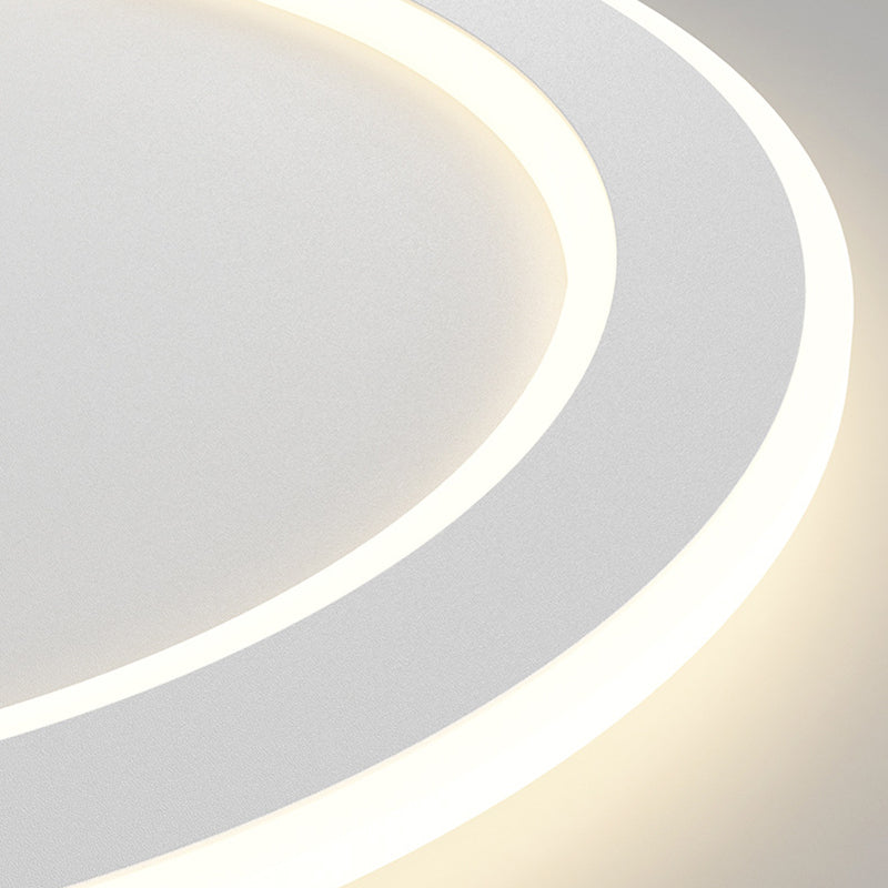Round LED Wall Lamp Modern Wall Mount Lamp with Acrylic Shade for Bedroom