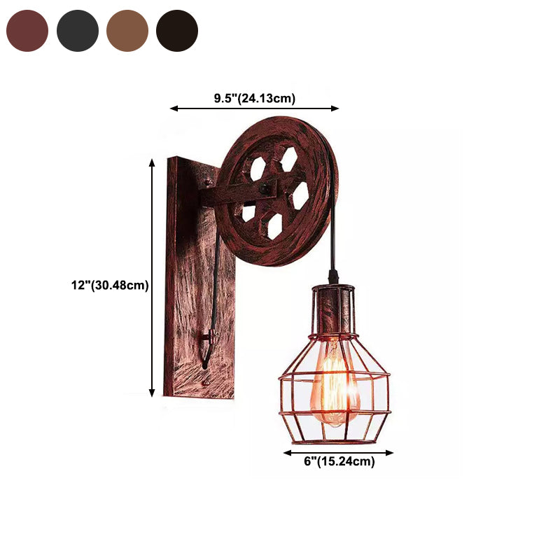 Metal Sconce Light Industrial Style Wall Sconce Lighting for Dining Room