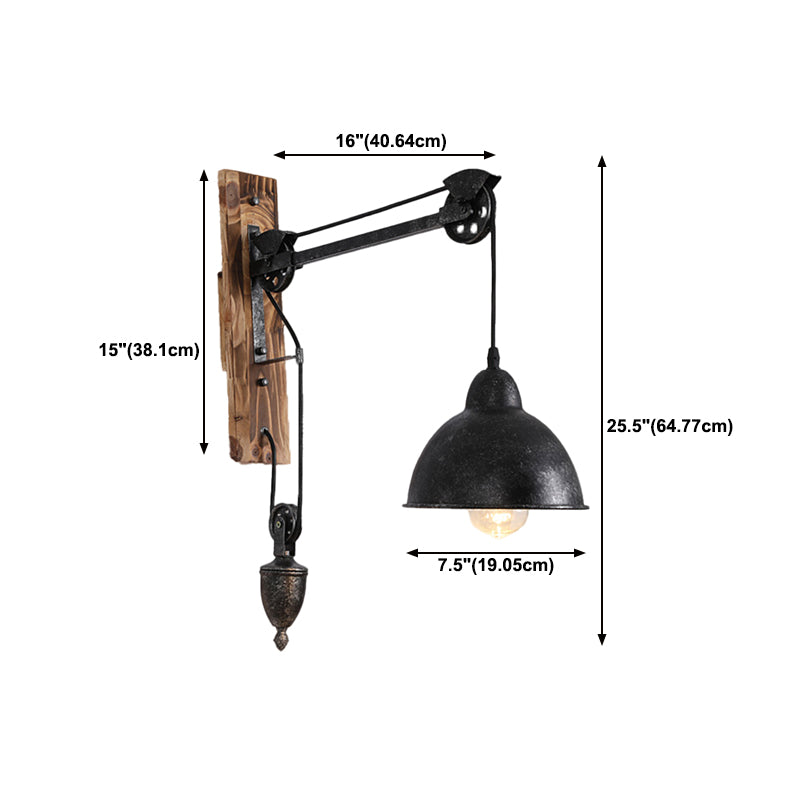 Metal Sconce Light Industrial Style Wall Sconce Lighting for Dining Room