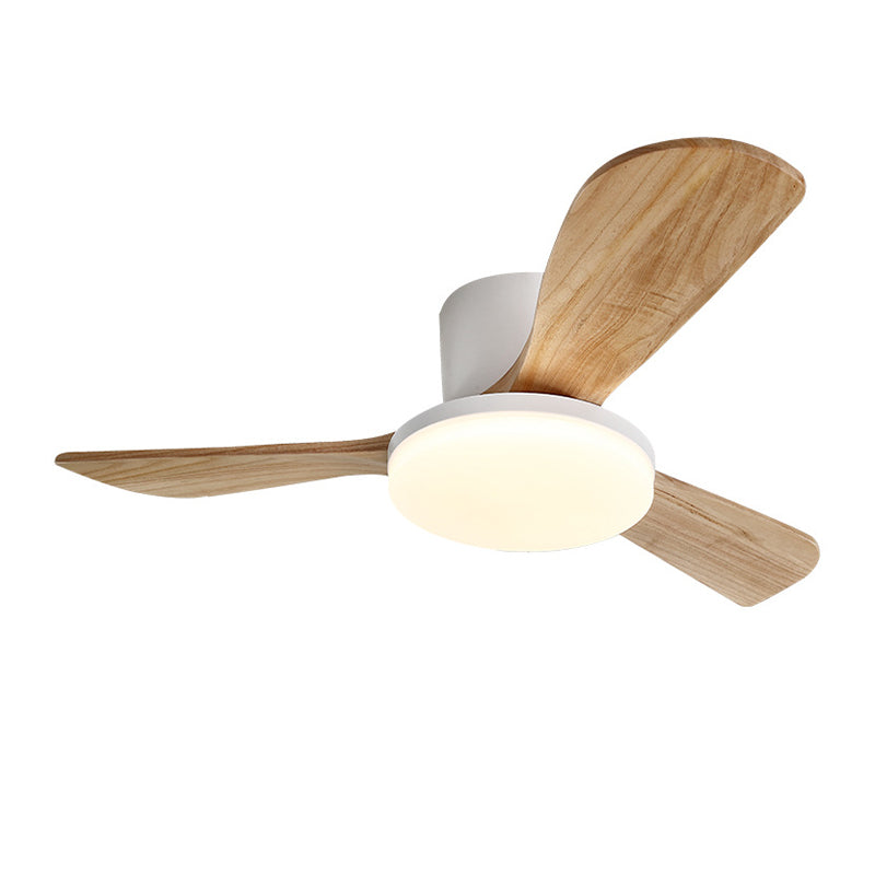 Colorful LED Ceiling Fan Light Fixture Nordic Ceiling Flush Mount for Kids' Room