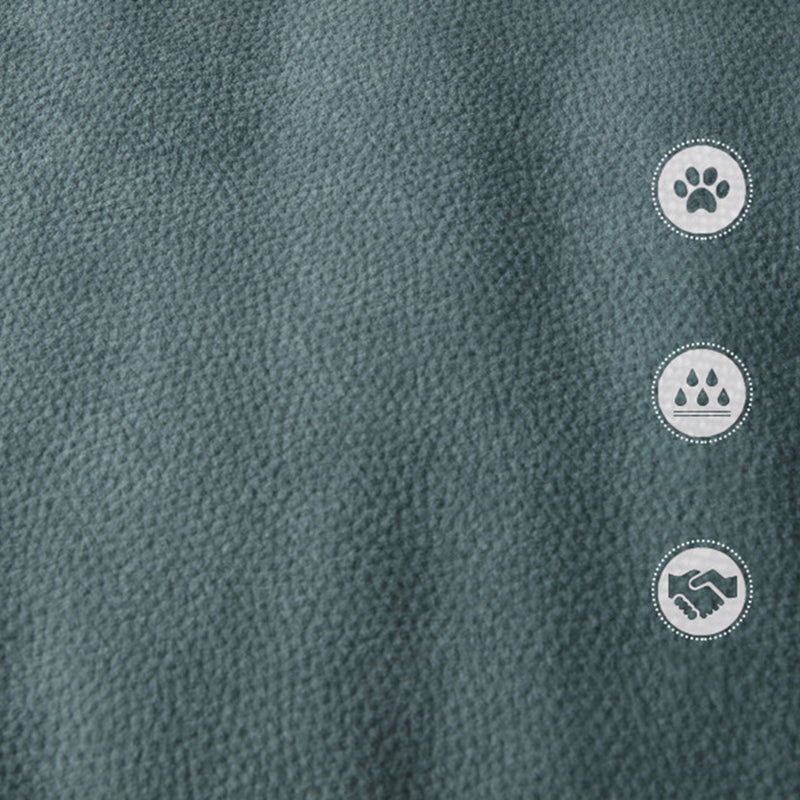 Faux Leather Pillow Top Arm Sofa Contemporary Cushions Standard Sofa