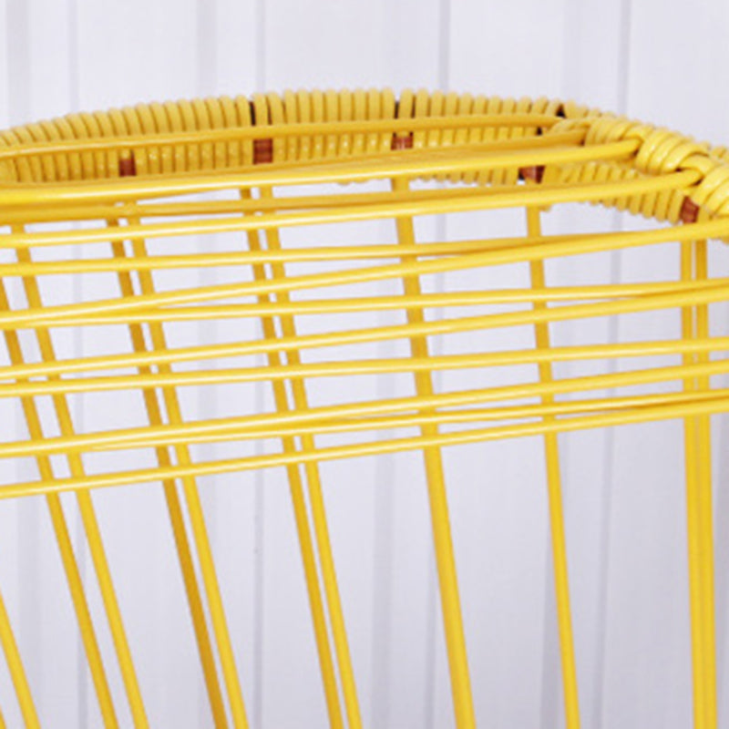 Stylish Rocking Accent Chair Woven Rope Color Block Indoor Rocking Chair