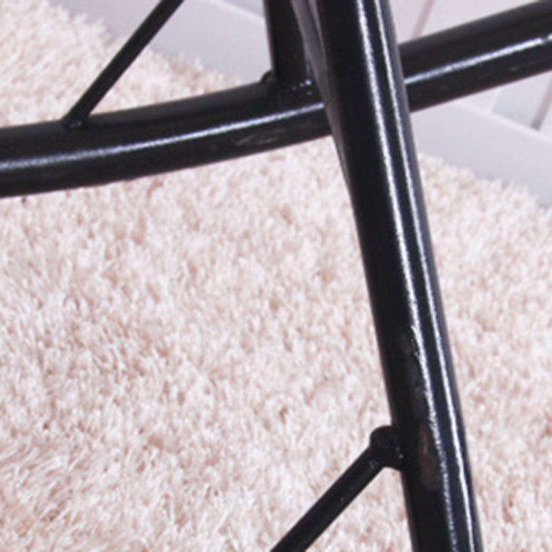 Stylish Rocking Accent Chair Woven Rope Color Block Indoor Rocking Chair