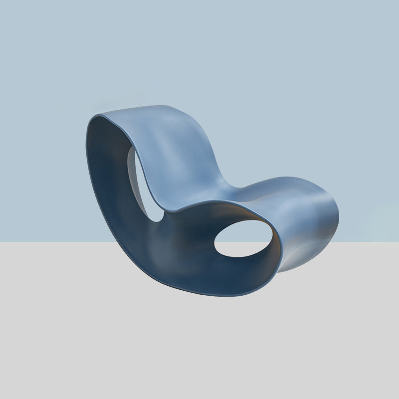 Modern Rocker Plastic Seat Belt Rocking Accent Chair for Living Room