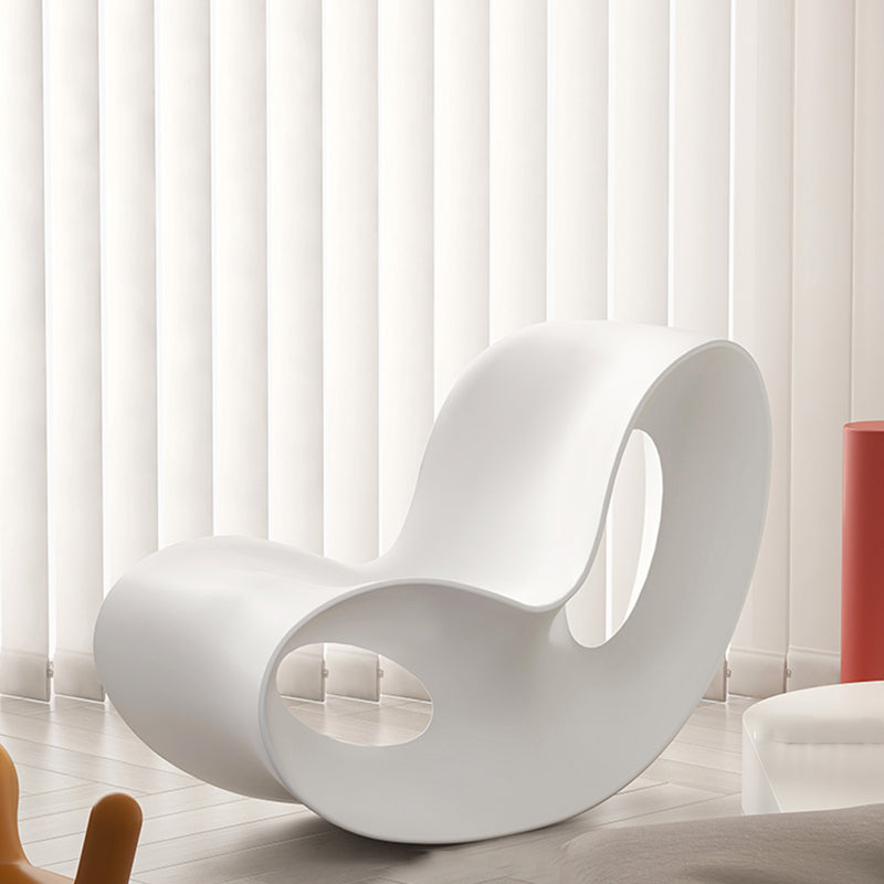 Modern Rocker Plastic Seat Belt Rocking Accent Chair for Living Room