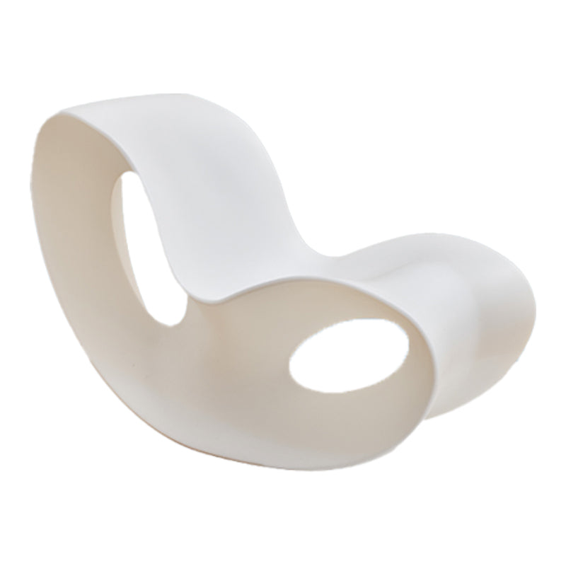 Modern Rocker Plastic Seat Belt Rocking Accent Chair for Living Room