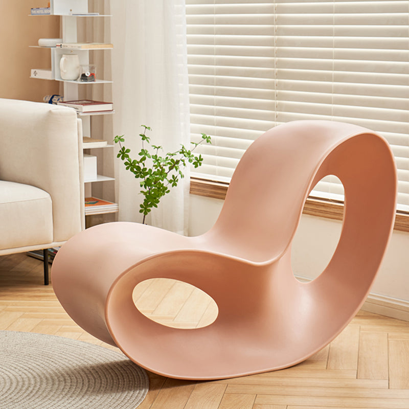 Modern Rocker Plastic Seat Belt Rocking Accent Chair for Living Room