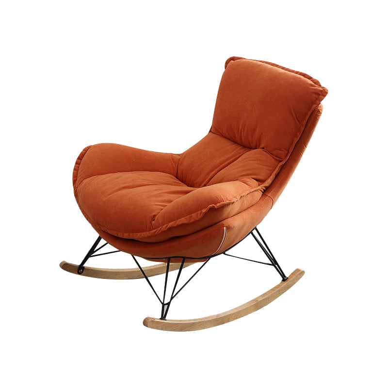 Modern Leather Rocking Chair with Ottoman Rocker Chair for Living Room