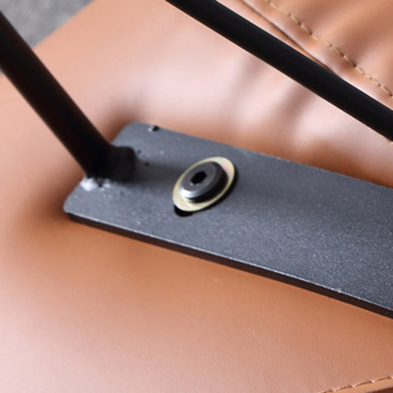 Style Single Rocker Chair Modern Iron Base Lazy Chair for Balcony and Bedroom