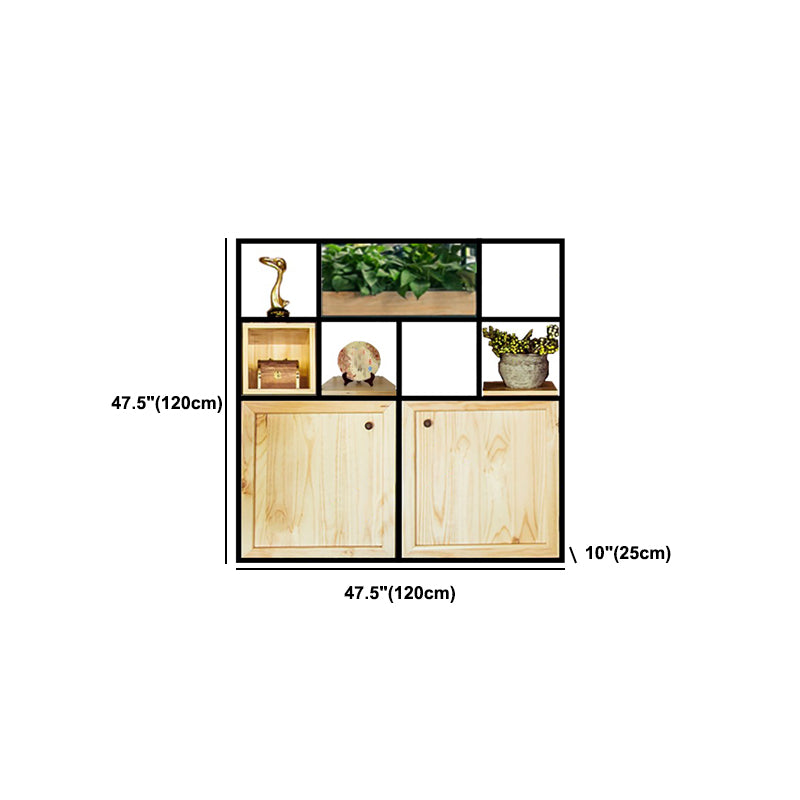 Mid-Century Modern Wine Bottle Rack Rubberwood Freestanding Wine Bottle Holder