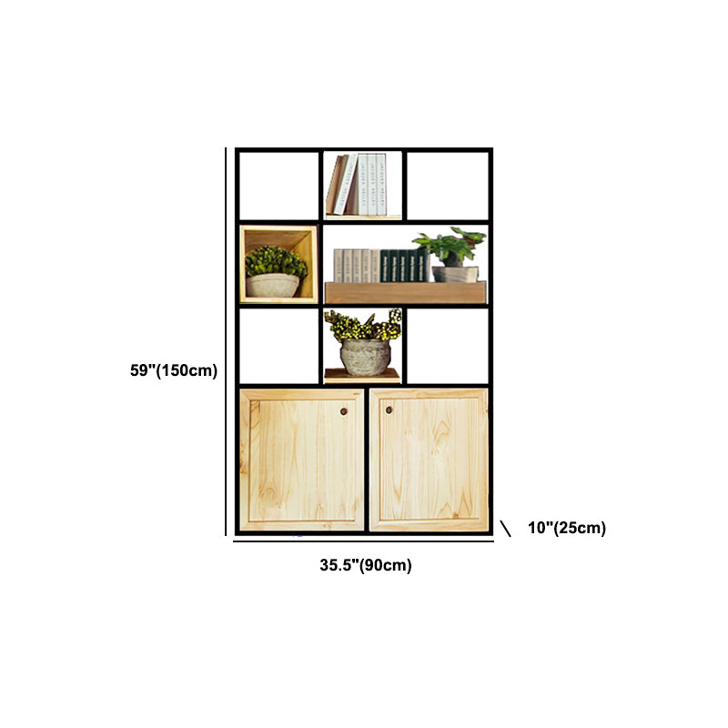 Mid-Century Modern Wine Bottle Rack Rubberwood Freestanding Wine Bottle Holder