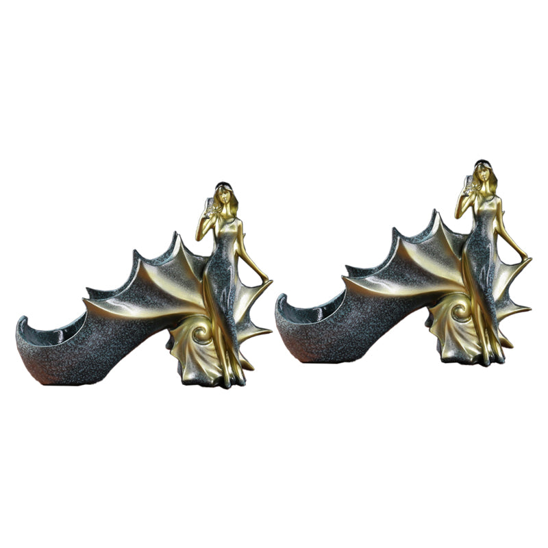 Tabletop Resin Wine Bottle Rack Glam Bottle Holder for Living Room