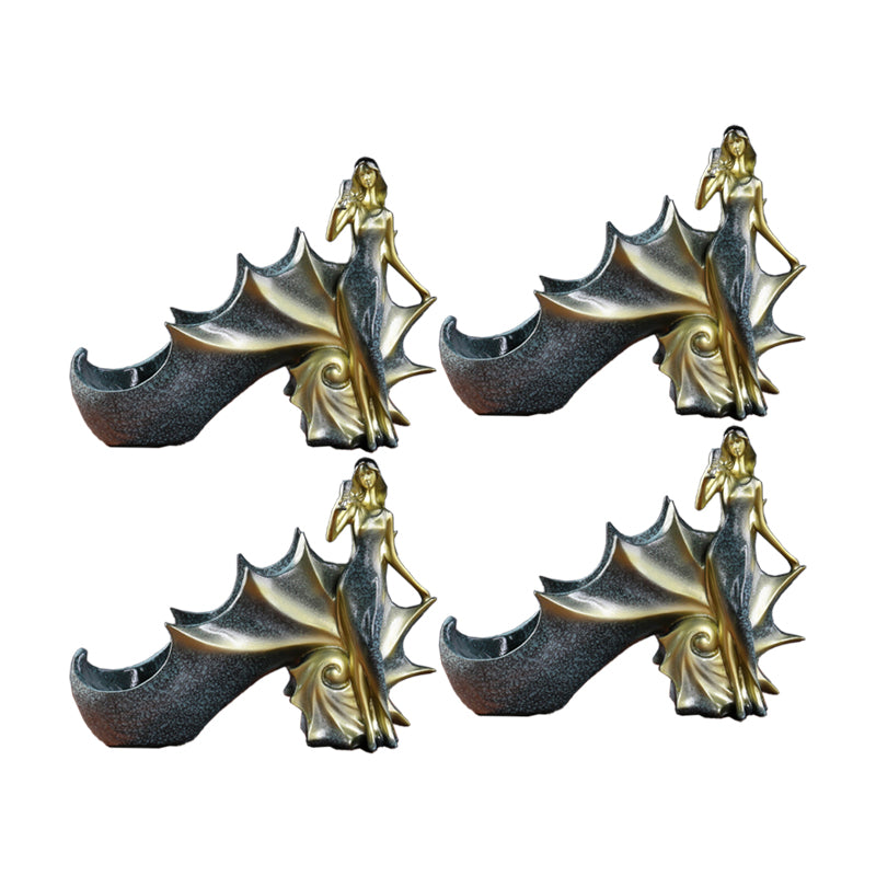 Tabletop Resin Wine Bottle Rack Glam Bottle Holder for Living Room