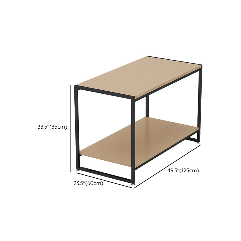 Freestanding Wooden Wine Rack Bottle Industrial Bottle Rack in Natural Wood