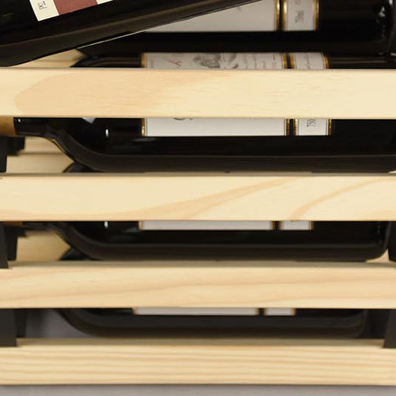 Pine Countertop Wine Bottle Holder Modern Bottle Holder in Natural Wood