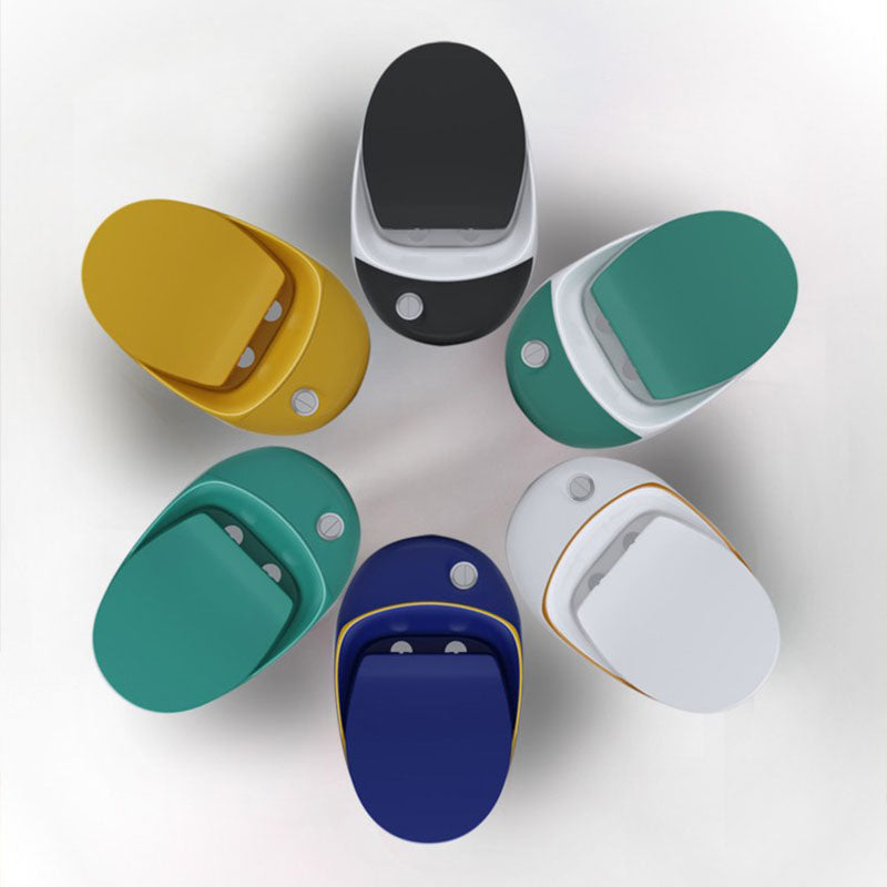 1-Piece Round Toilet Bowl 1.2 GPF Siphon Jet Flush Toilet for Bathroom