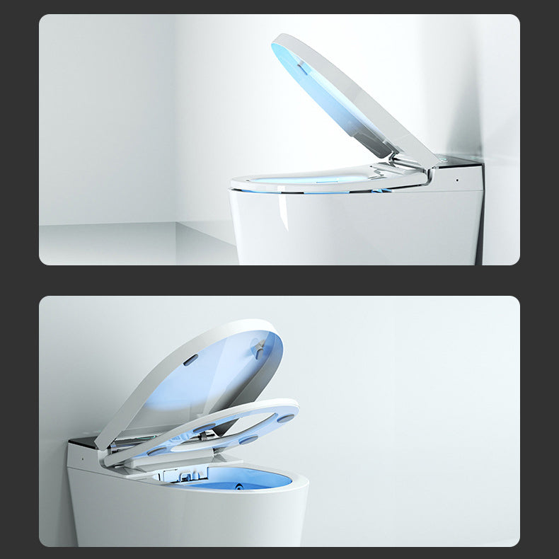 Modern Floor Mount Urine Toilet White Siphon Jet Toilet Bowl with Toilet Seat