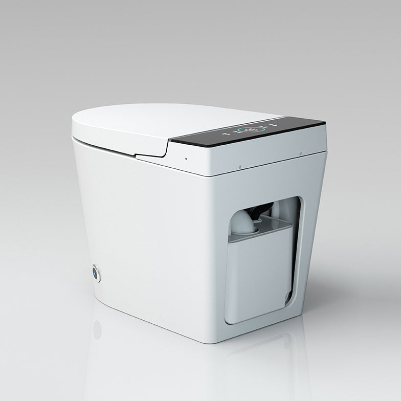 Modern Floor Mount Urine Toilet White Siphon Jet Toilet Bowl with Toilet Seat