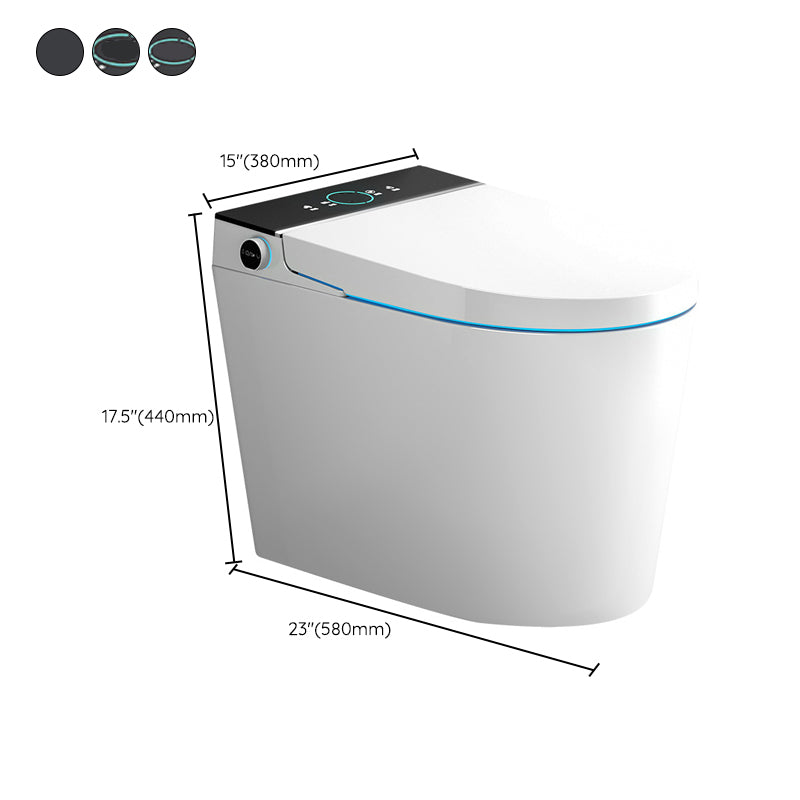 Modern Floor Mount Urine Toilet White Siphon Jet Toilet Bowl with Toilet Seat