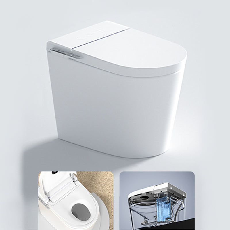 Modern Floor Mounted White Urine Toilet Siphon Jet Toilet Bowl with Toilet Seat