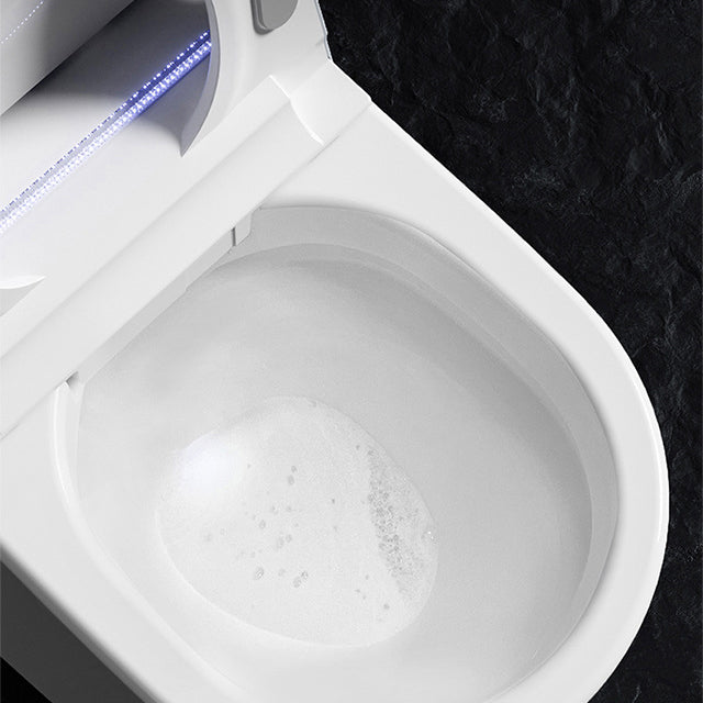 Modern Floor Mounted White Urine Toilet Siphon Jet Toilet Bowl with Toilet Seat