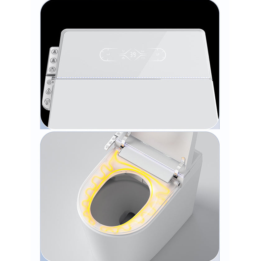 Modern Floor Mounted White Urine Toilet Siphon Jet Toilet Bowl with Toilet Seat