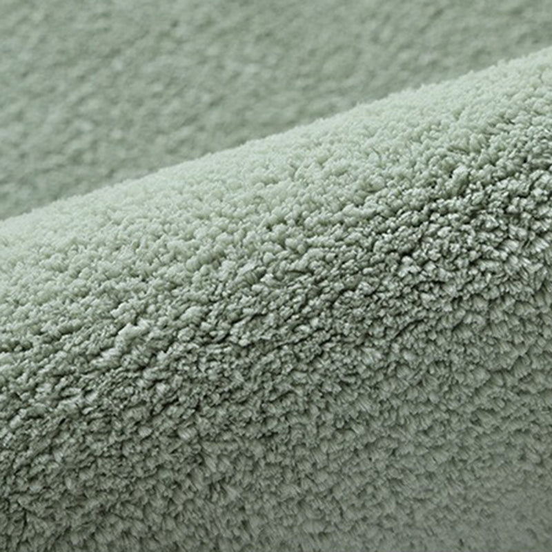 Villus Solid Color Rug Living Room Rectangle Shape Carpet Polyester Washable Area Rug