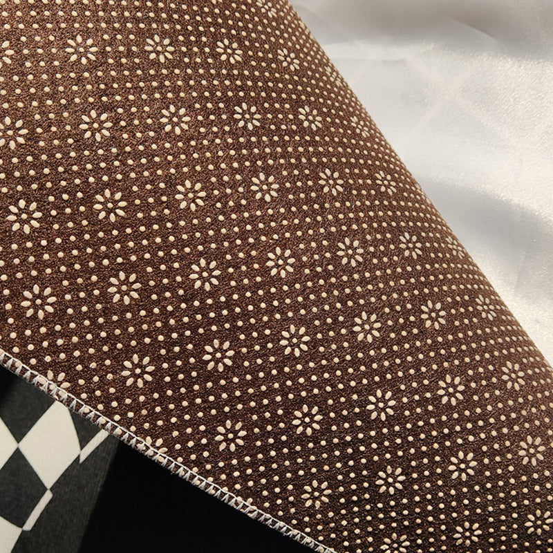 Creative Geometry Rug Rectangle Shape Stain Resistant Shape Rug for Home Decor