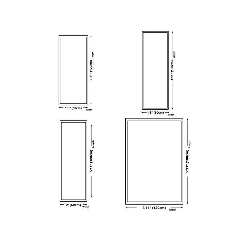 Creative Geometry Rug Rectangle Shape Stain Resistant Shape Rug for Home Decor